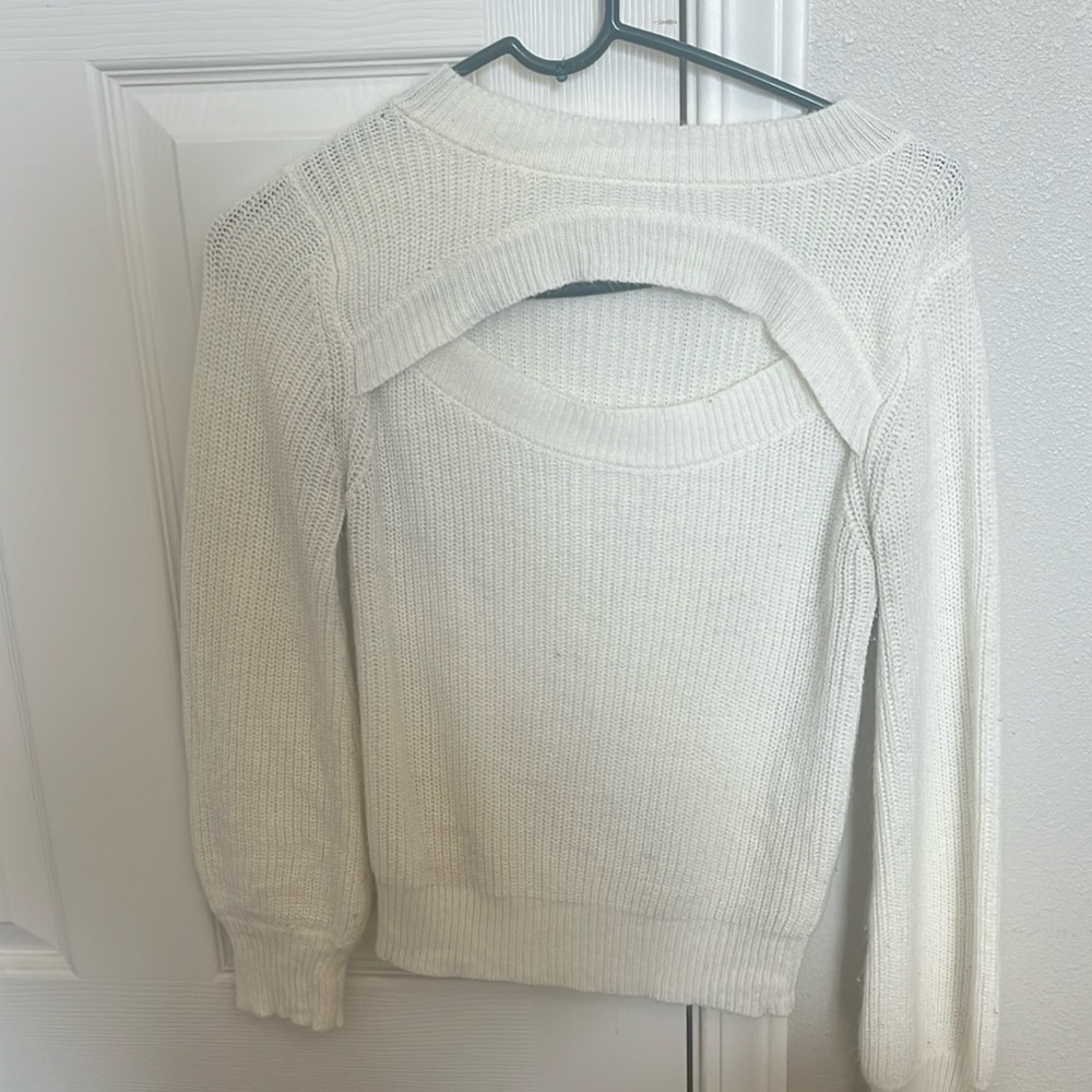 Women’s peekaboo sweater